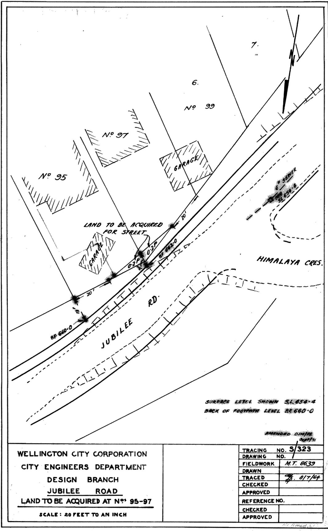 Jubilee Road, Land to be acquired at Nos. 95 to 97