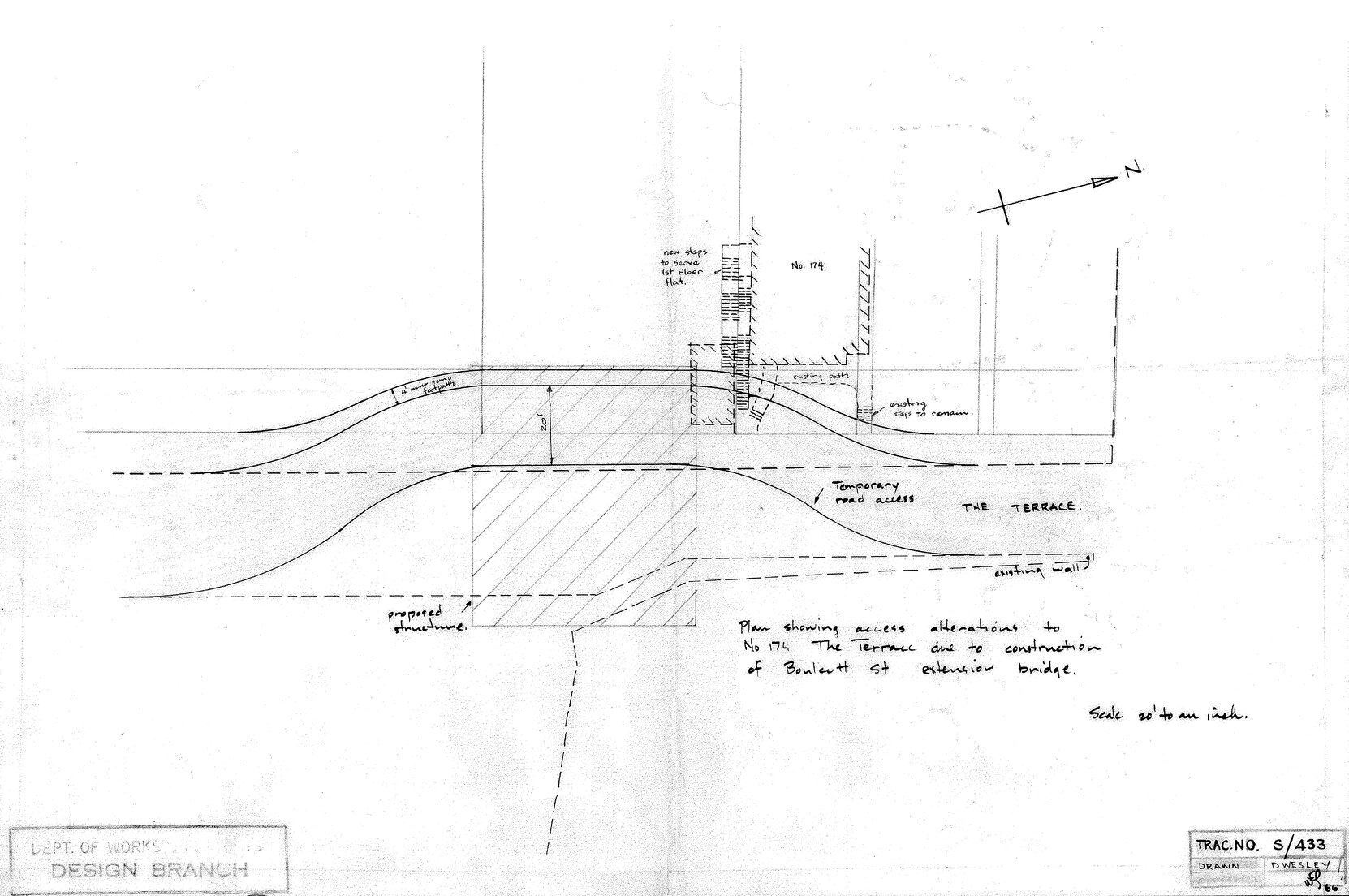 The Terrace, temporary realignment at Boulcott Street Underpass