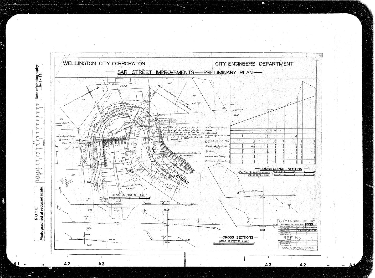 Sar Street improvements, Preliminary plan
