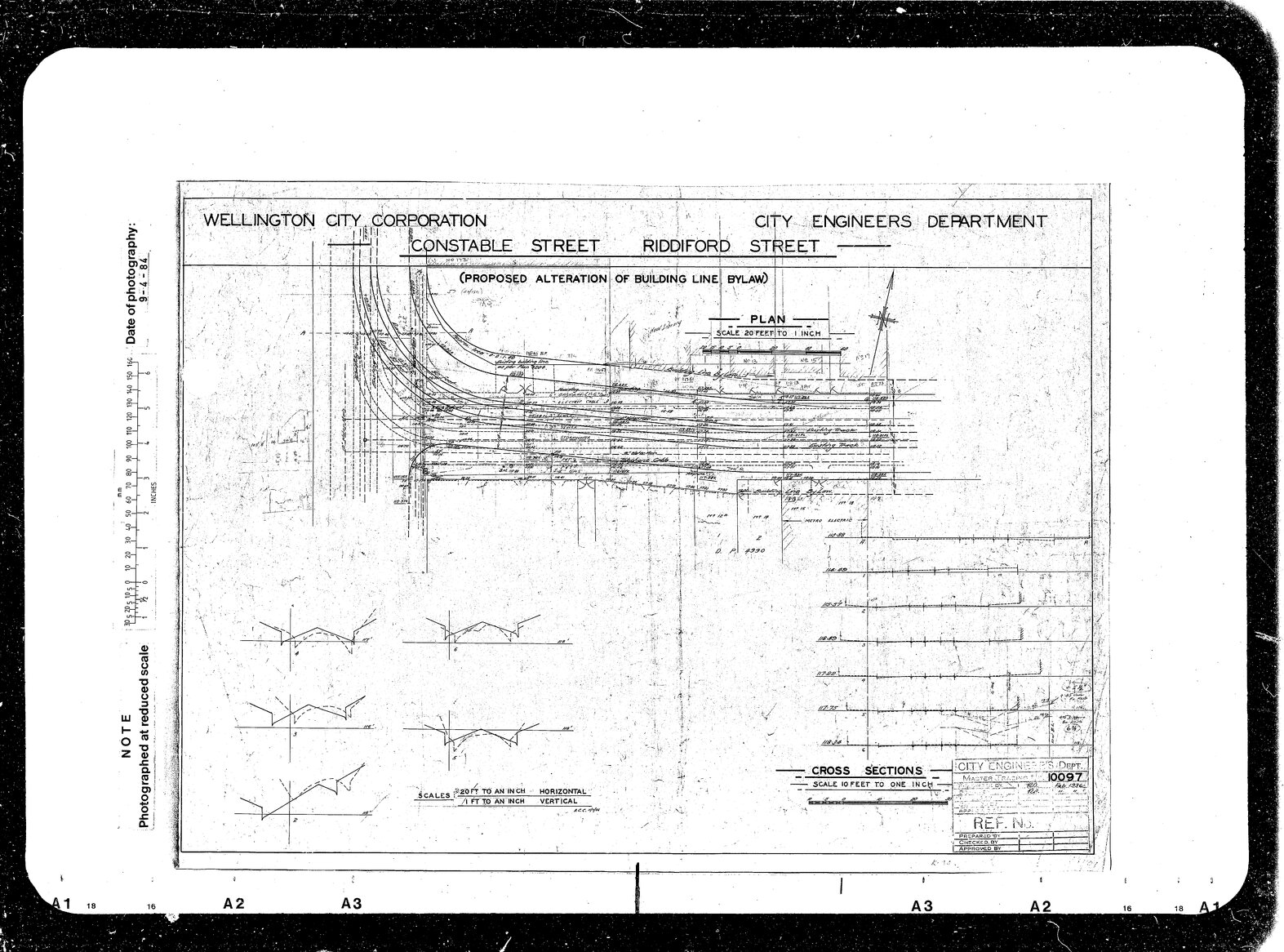 Proposed alternative building line, Constable and Riddiford Streets