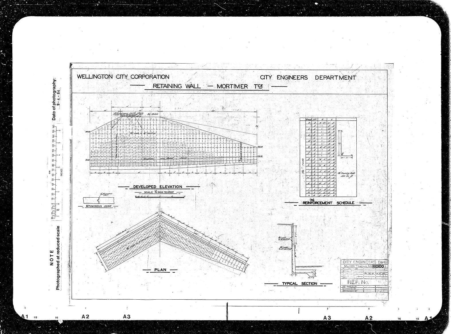 Mortimer Terrace retaining wall