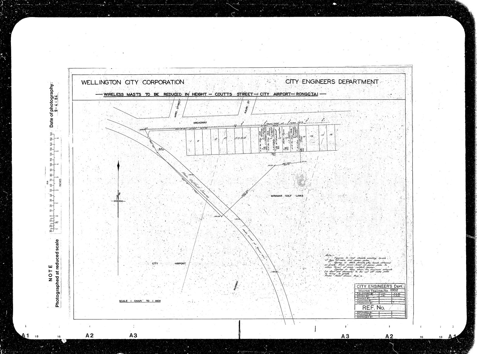 City Airport, Wireless Mast Register