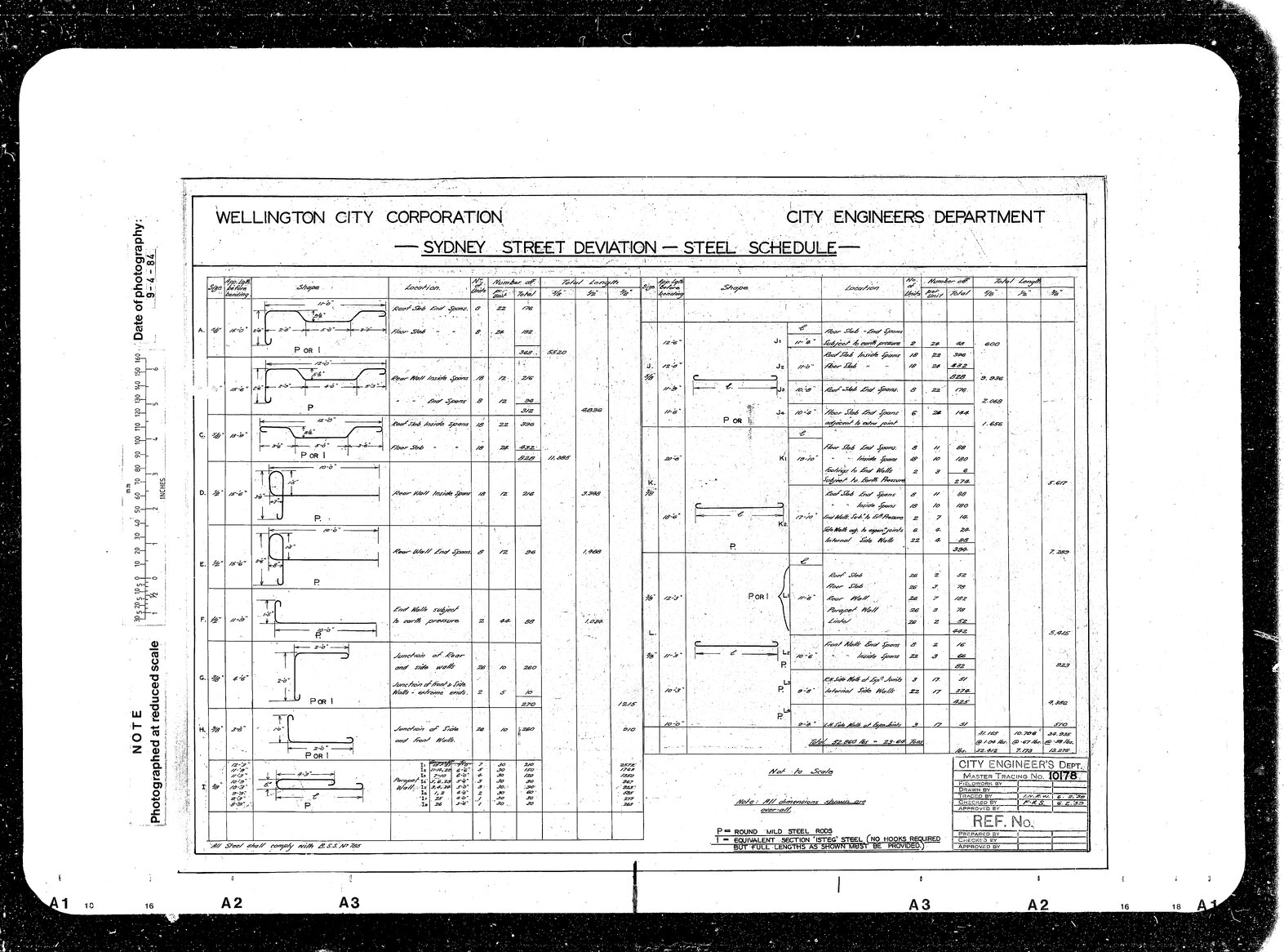 Steel schedule, Sydney Street deviation