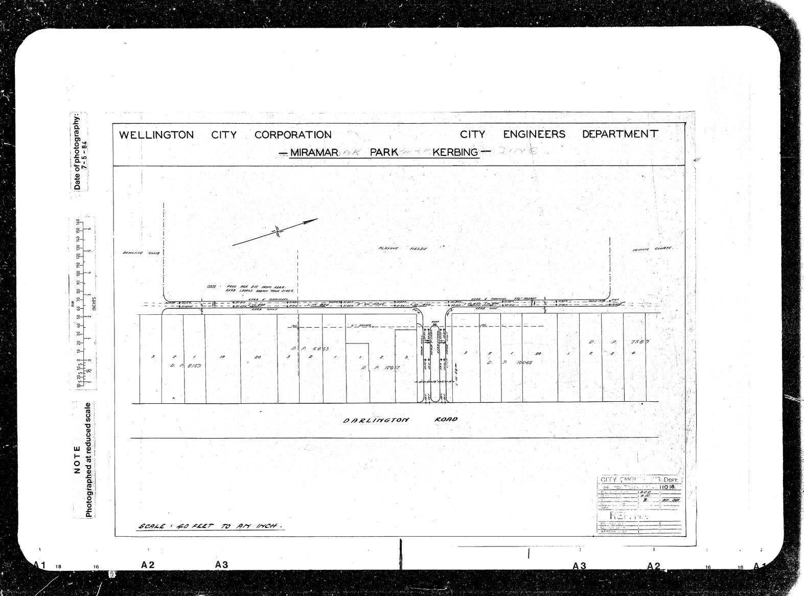 Miramar Park, Kerbing