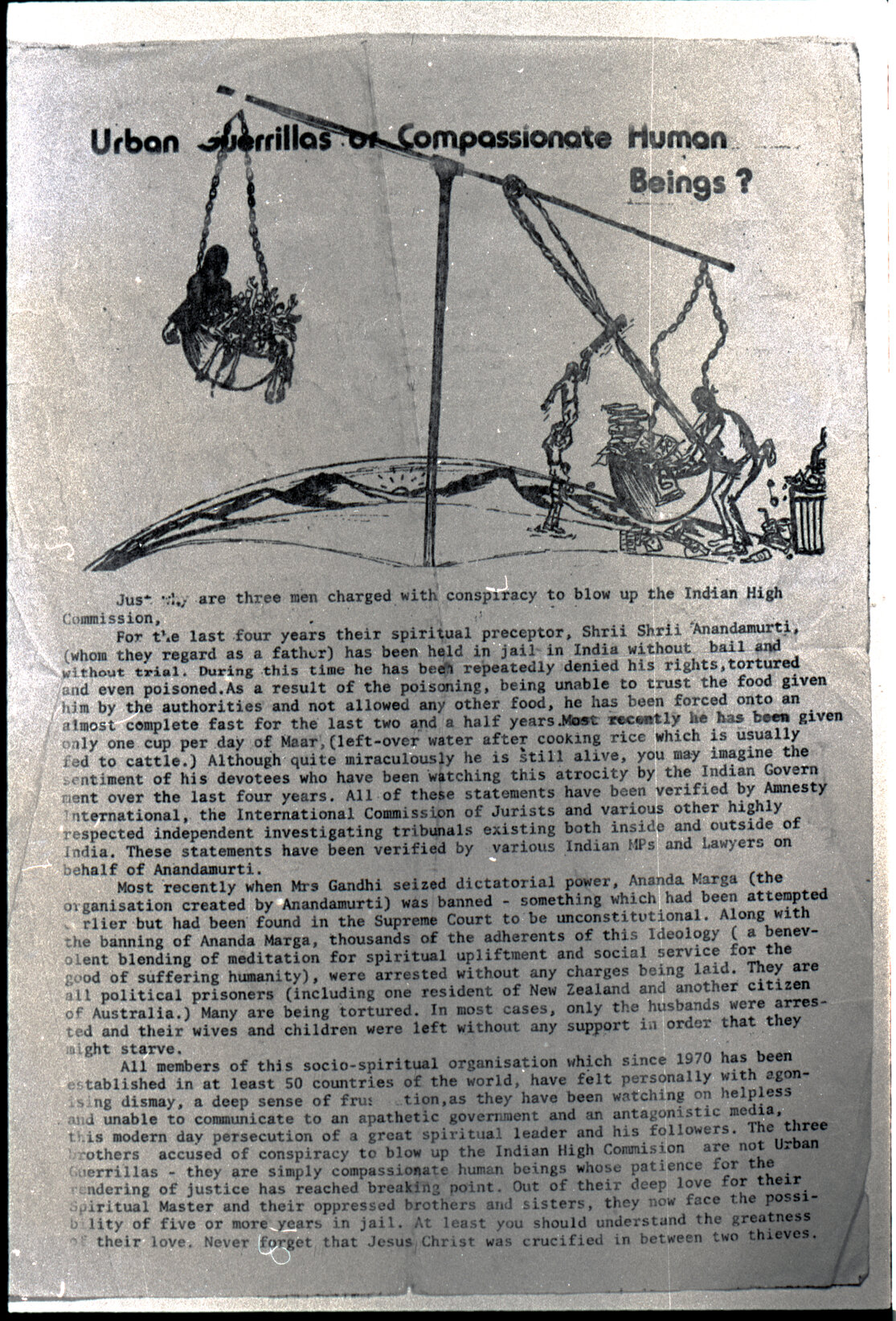 Copy: Abortion, Apartheid, Unions, Nuclear (posters, handouts, protests)