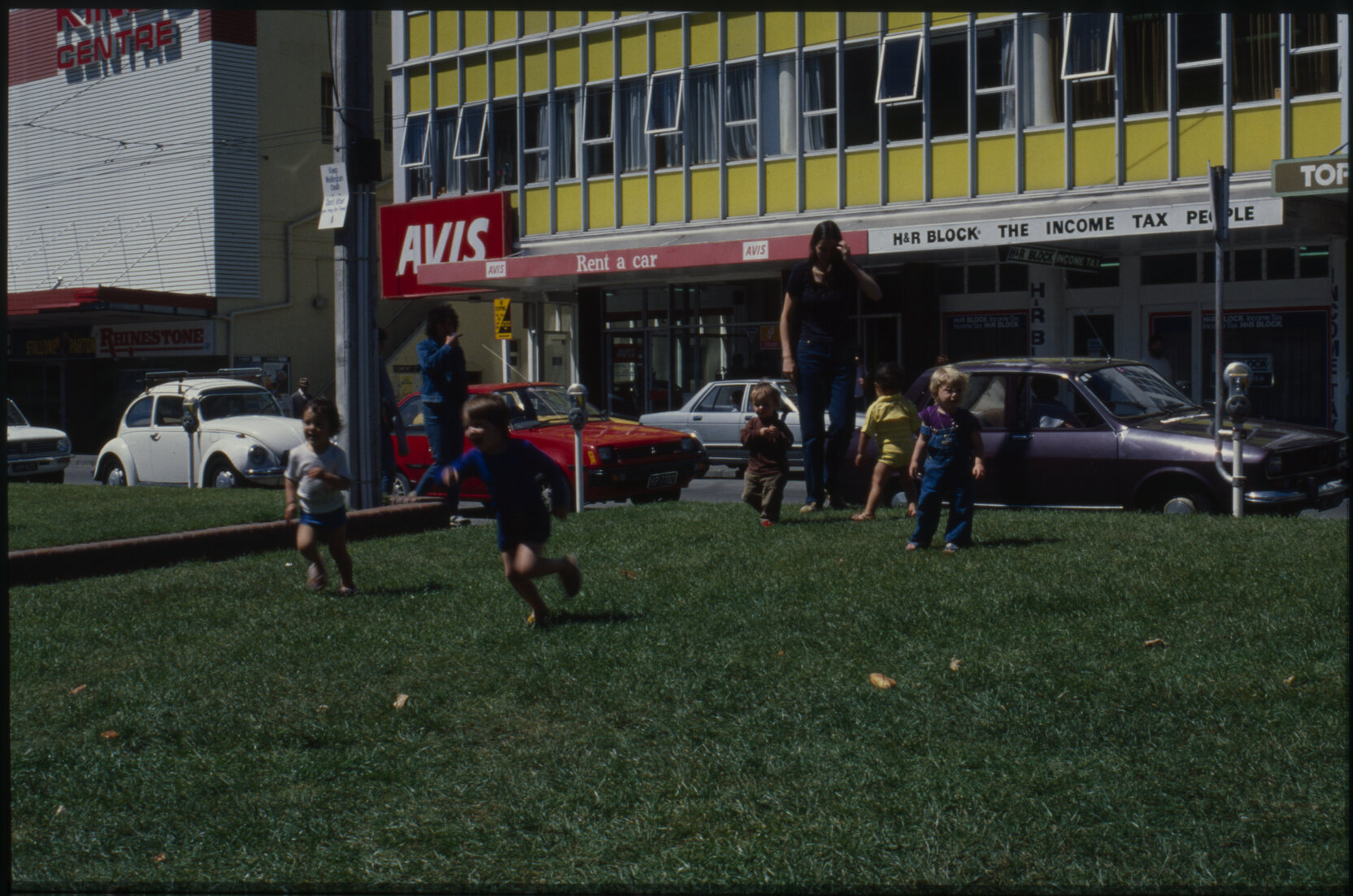 Children playing in Pigeon Park