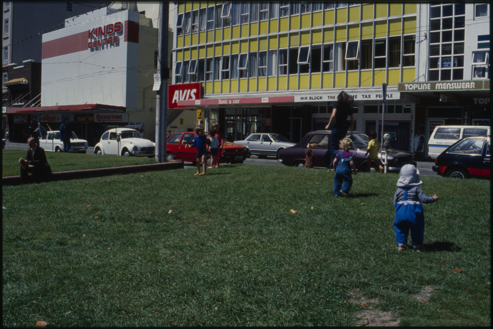 Children playing in Pigeon Park