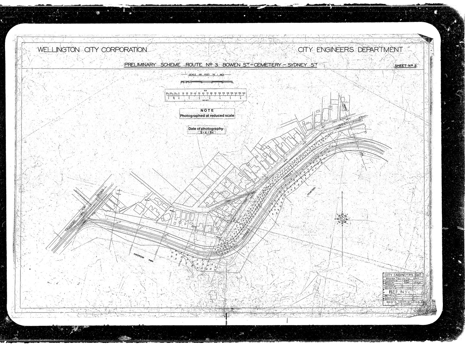 Bowen Street, cemetery, Sydney Street