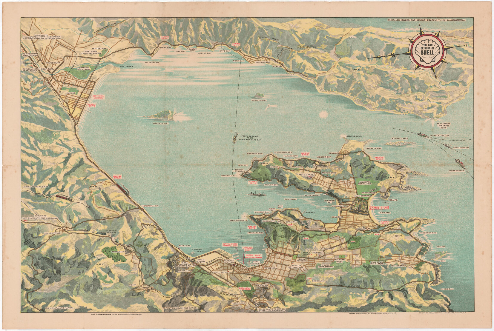 Tourist Map of Wellington