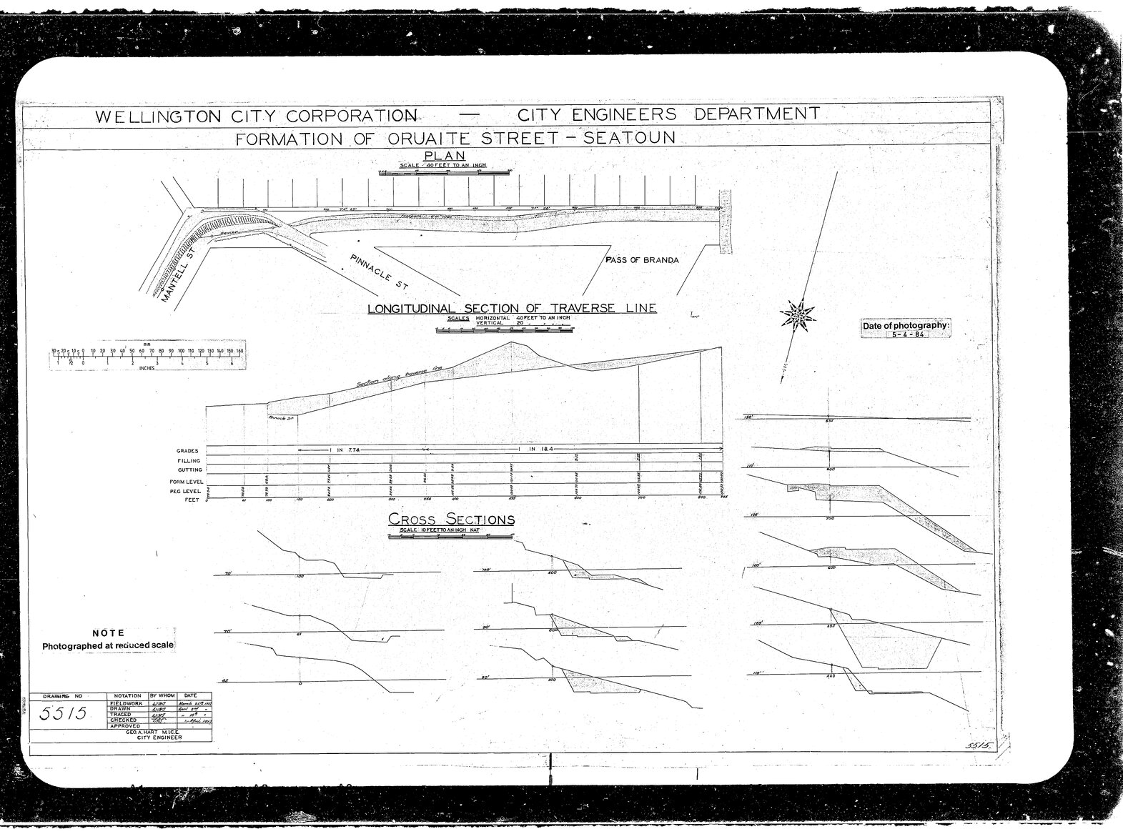 Formation of Orvaite Street, Seatoun