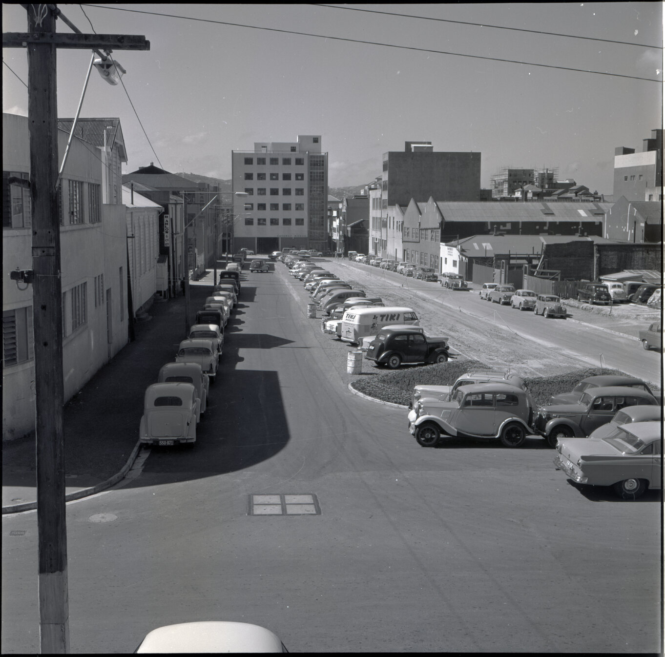 a. Streetscape, Sturdee Street - parked motor vehicles, Gateway House. Sturdee Street has become part of Victoria Street