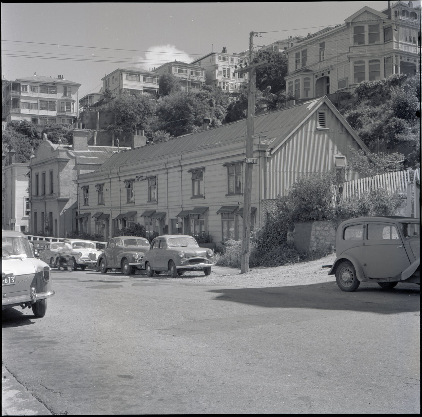 c. 33 - 43 Boulcott Street, a two storey wooden building containing six semi detached dwellings