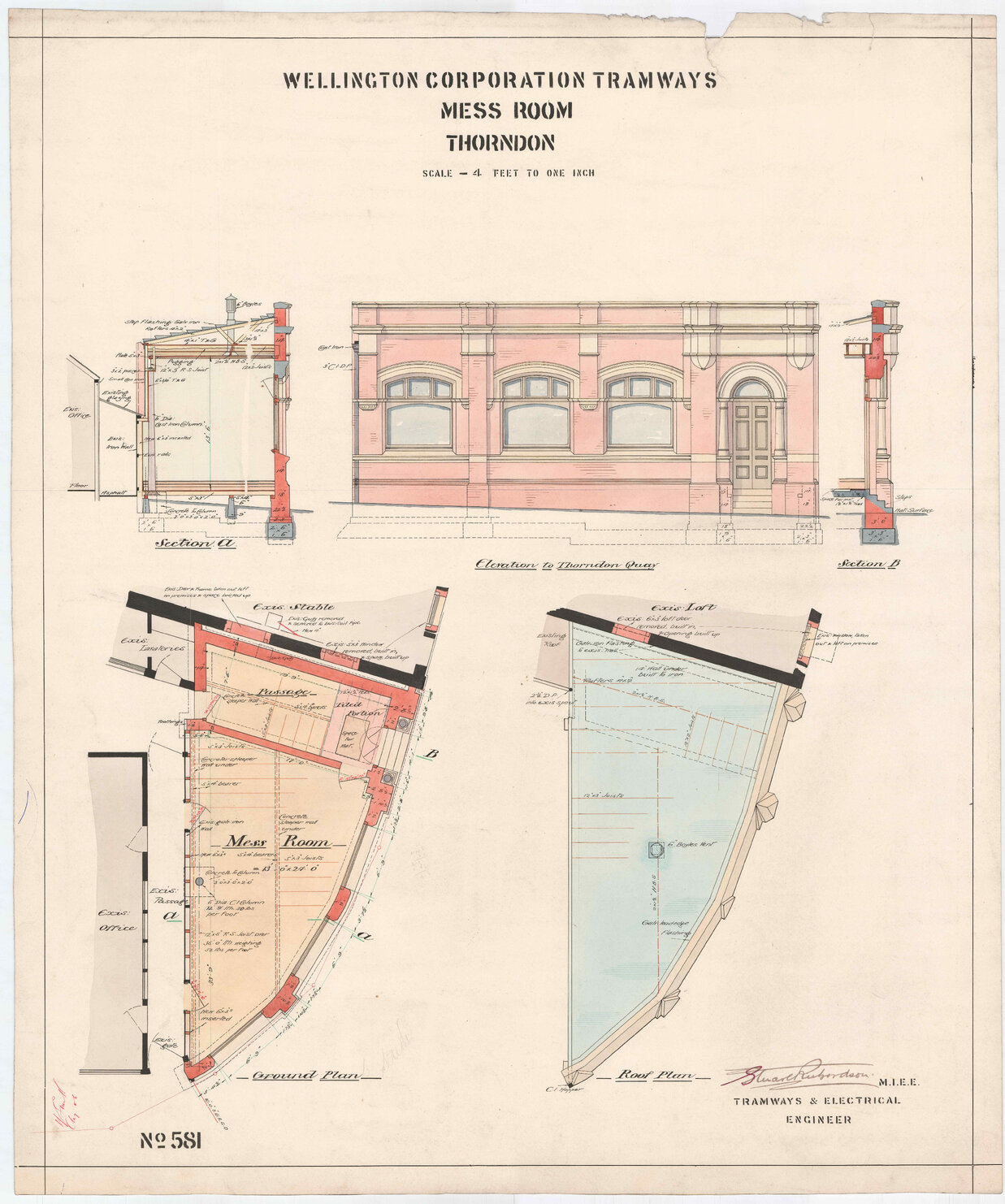 Wellington City Tramways Mess Room, Thordon