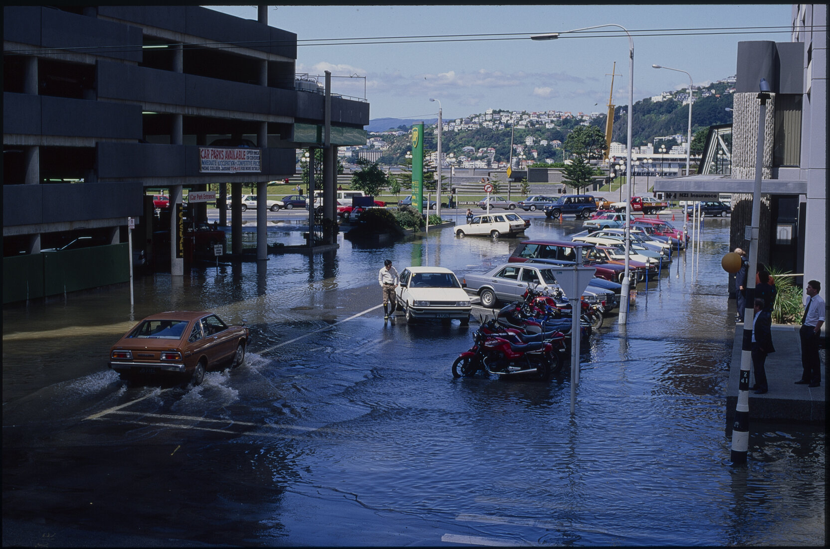 City Scapes, burst water main, Victoria Street and Hunter Street