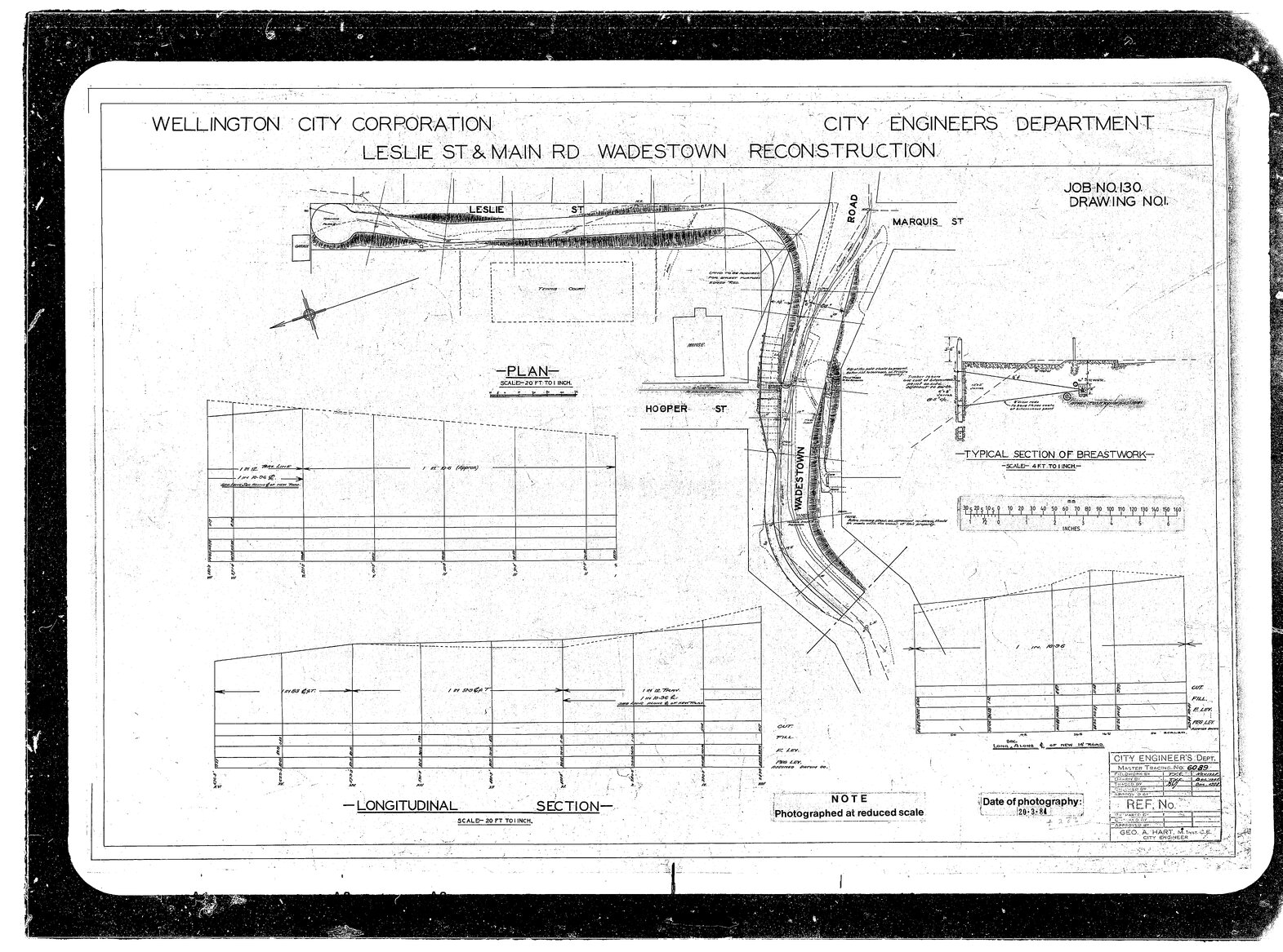 Leslie Street to Wadestown Road reconstruction
