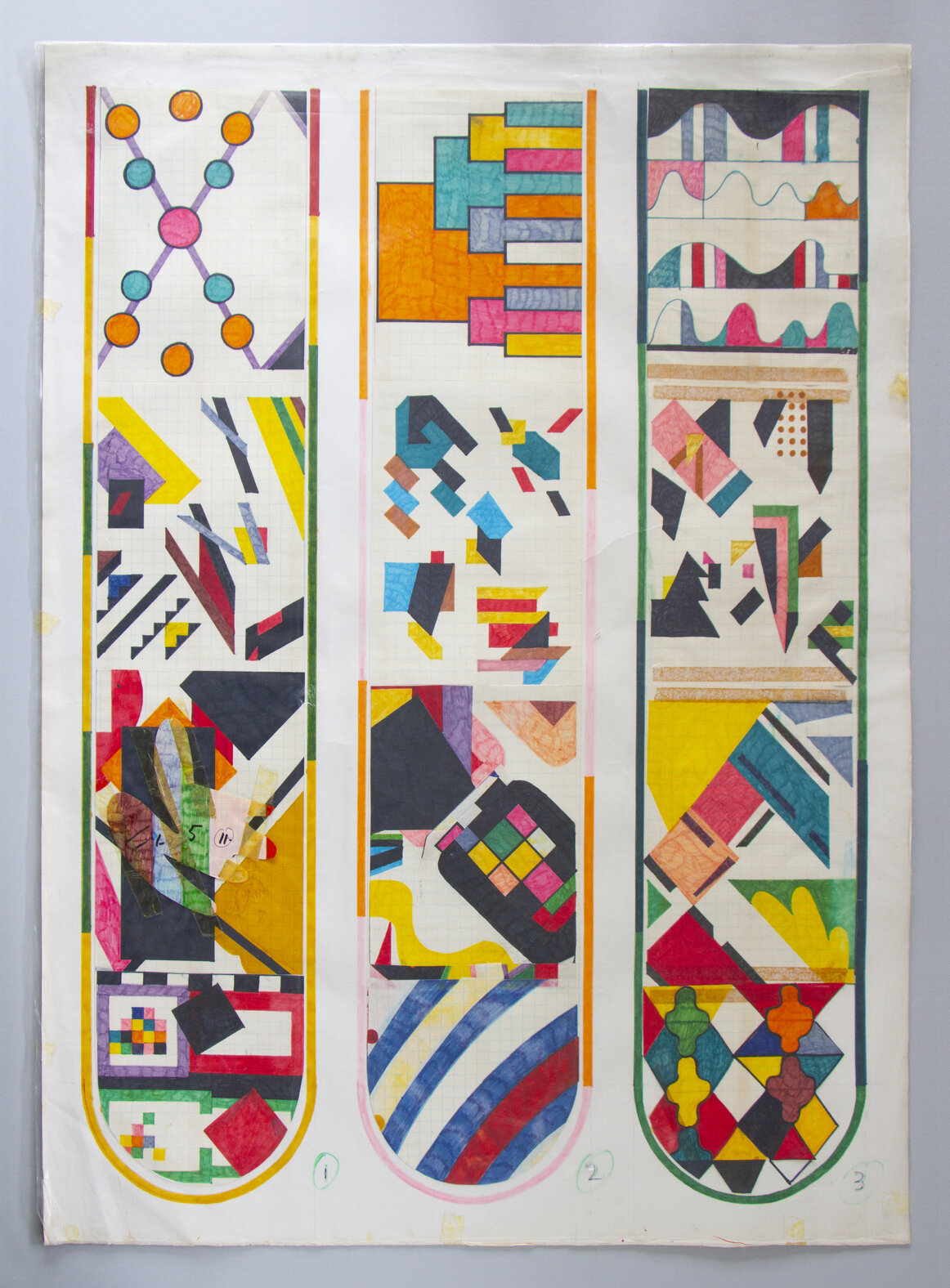 Gordon Crook's designs for Michael Fowler Centre banners