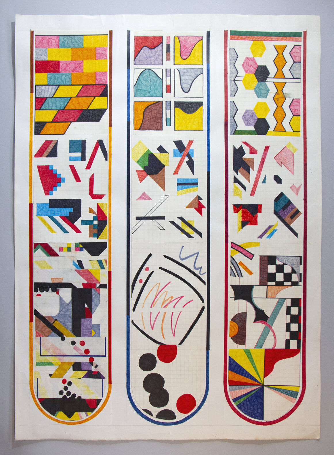 Gordon Crook's designs for Michael Fowler Centre banners