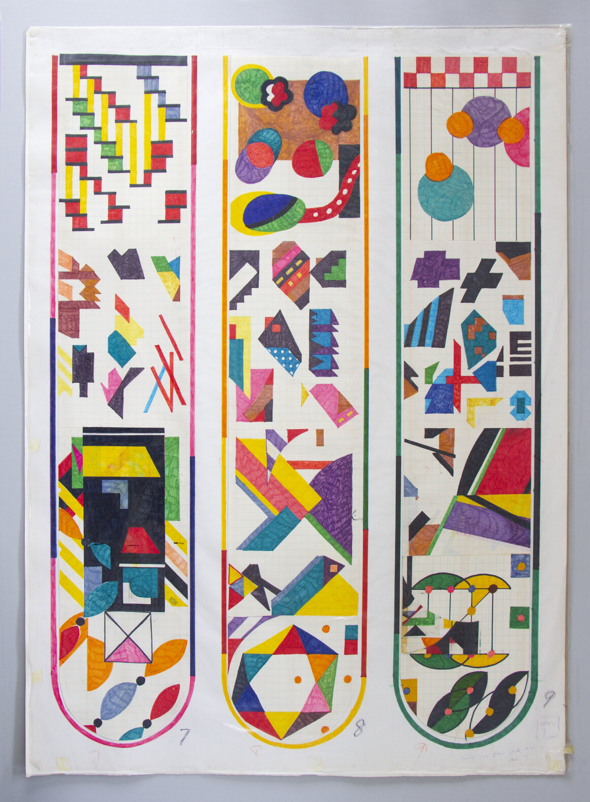 Gordon Crook's designs for Michael Fowler Centre banners