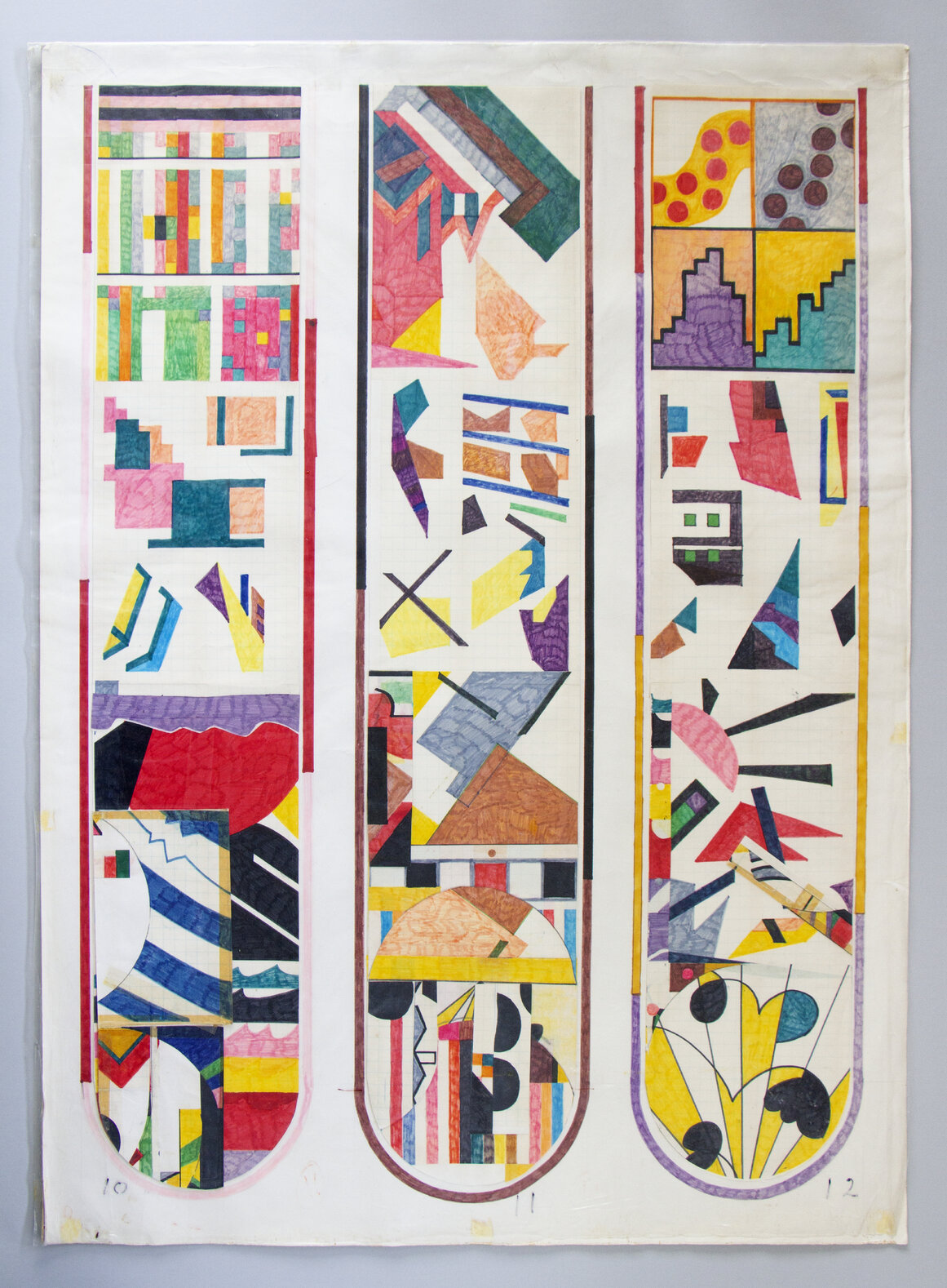 Gordon Crook's designs for Michael Fowler Centre banners