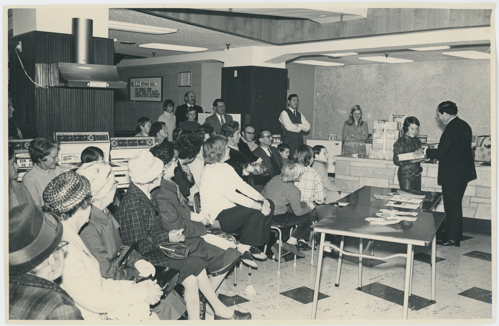 Prize-giving for secondary schools cooking competition, MED showroom Electricity House Cuba Street