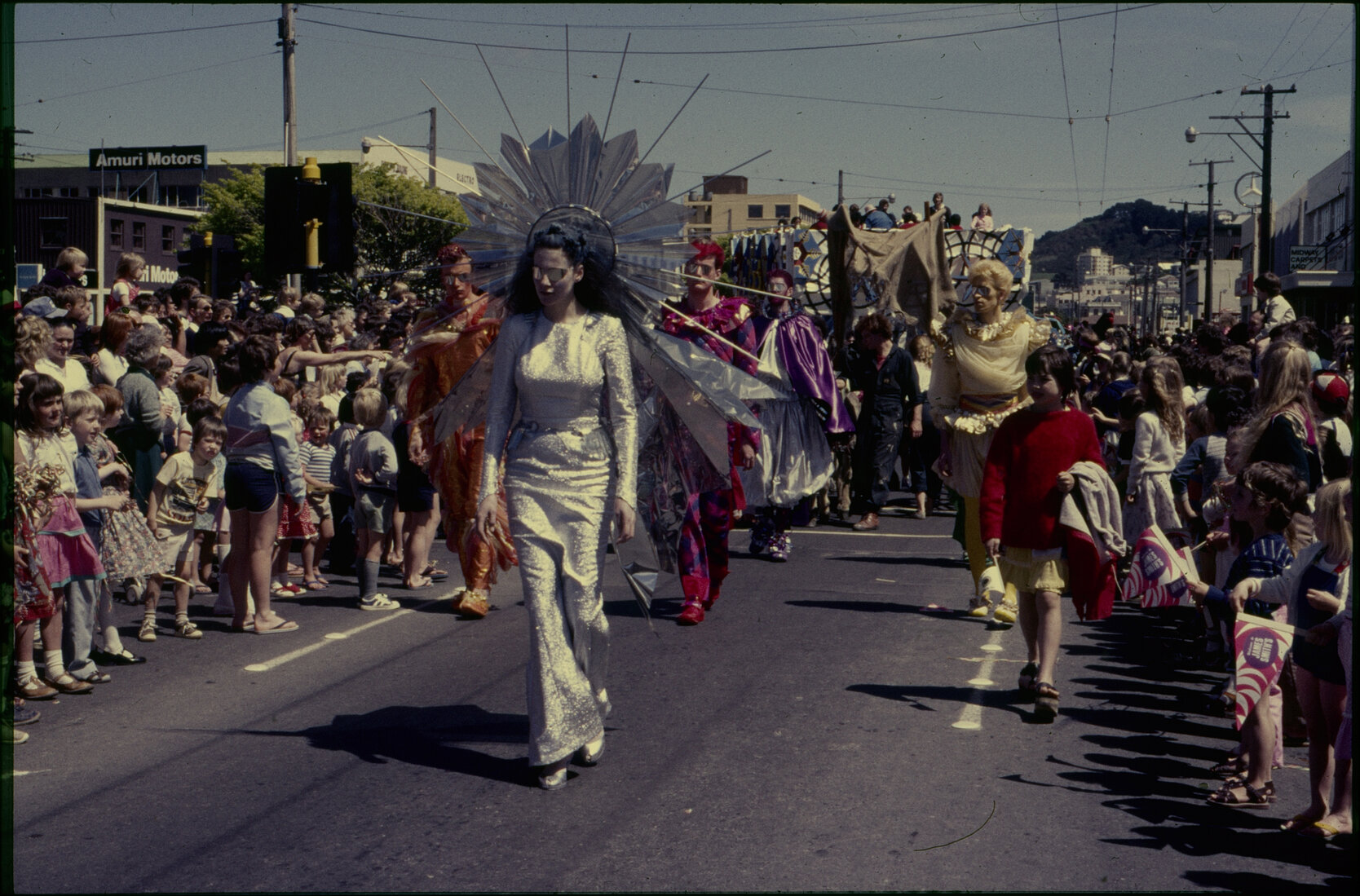 Summer City, Sun Festival, parading characters