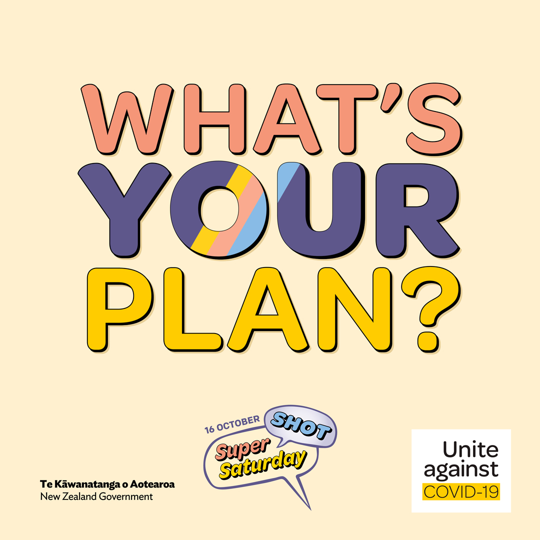 Unite against COVID-19, Facebook post, Covid-19 Super Shot Saturday - what's your plan