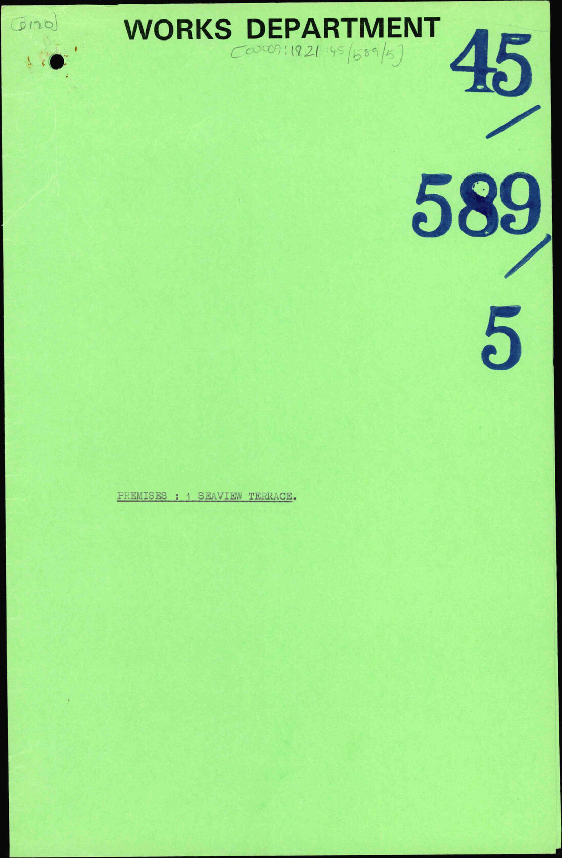 Premises, 1 Seaview Terrace Archives Online