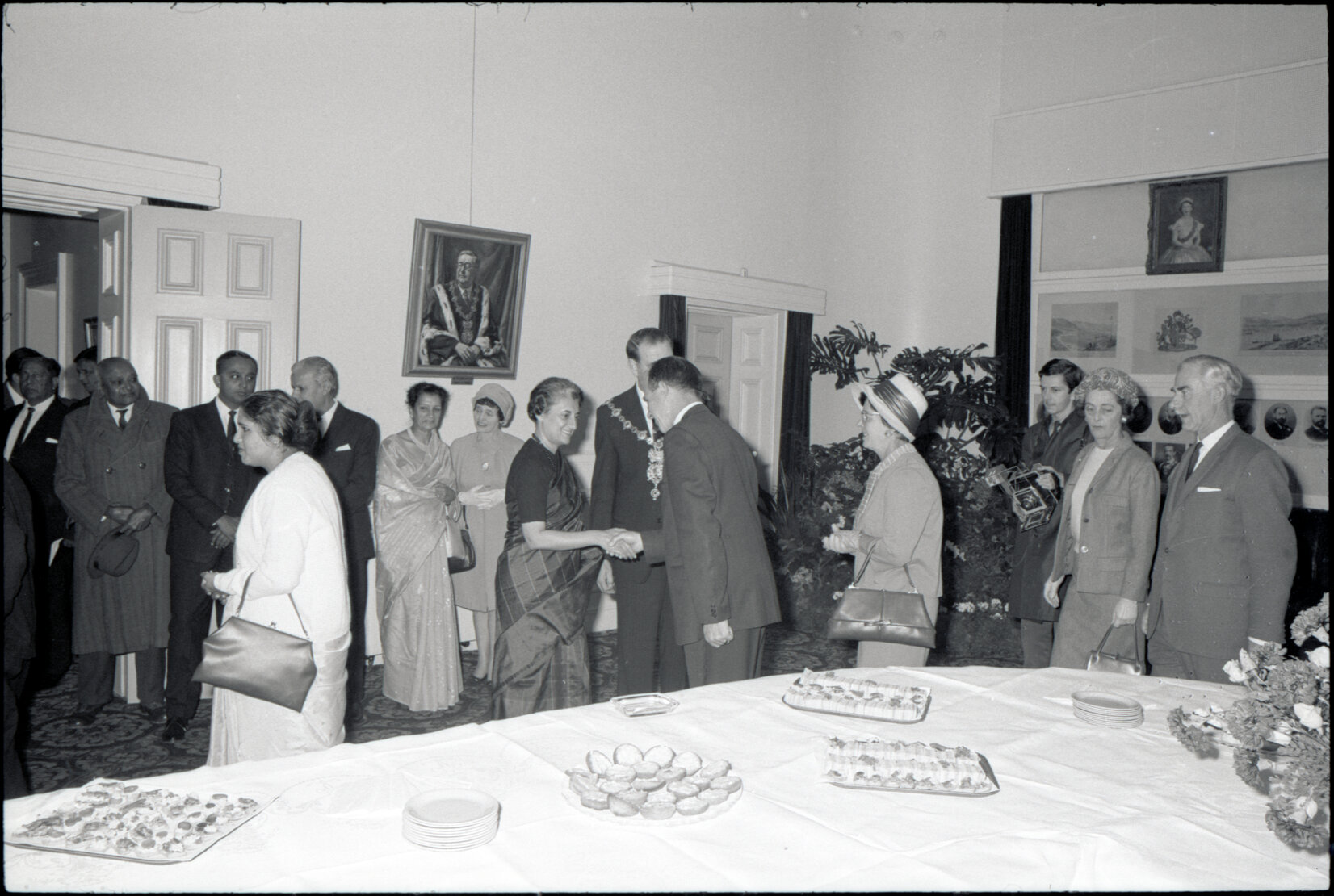 af. Reception for Mrs Gandhi, Prime Minister of India