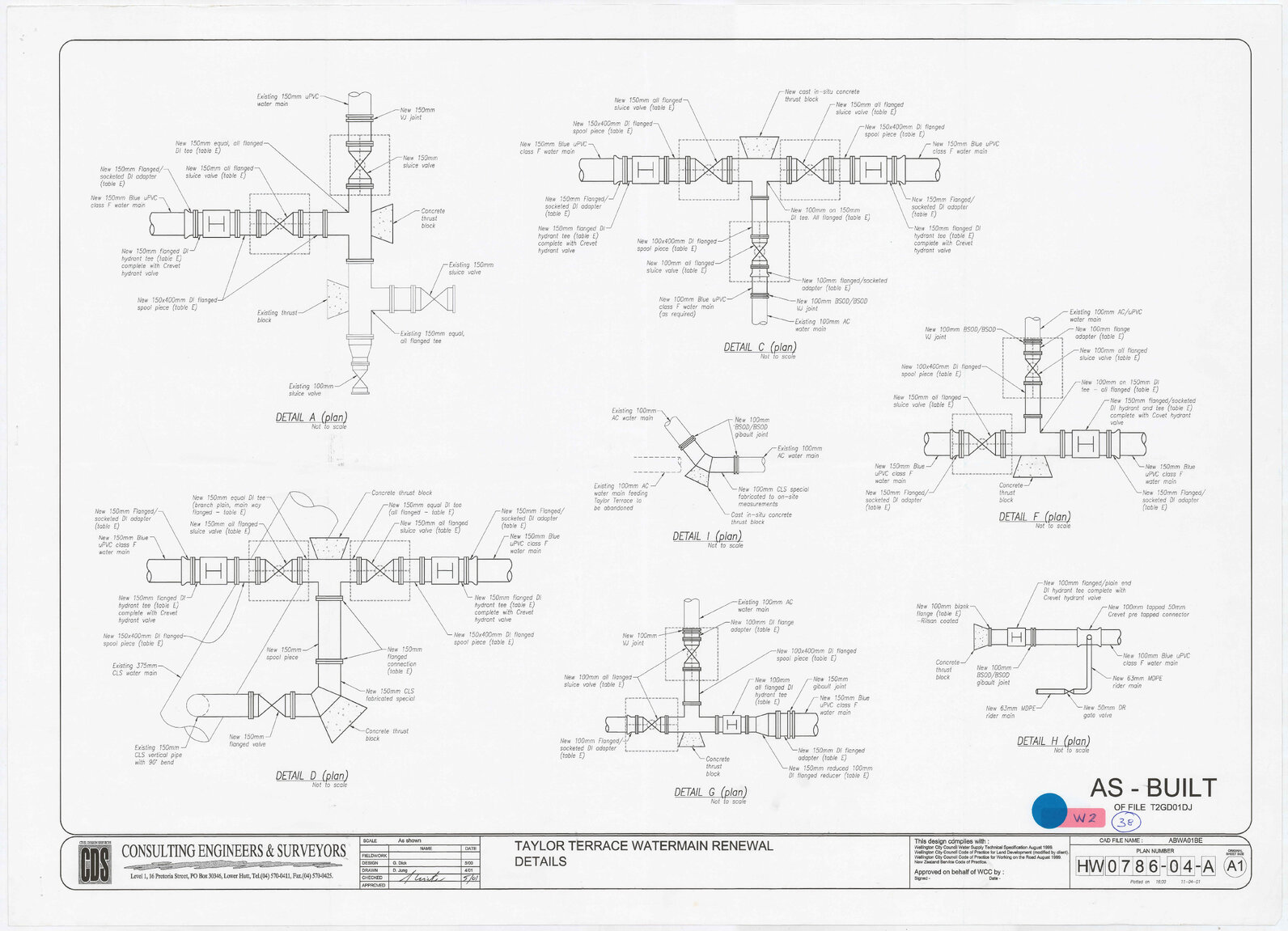Taylor Terrace Watermain Renewal Details