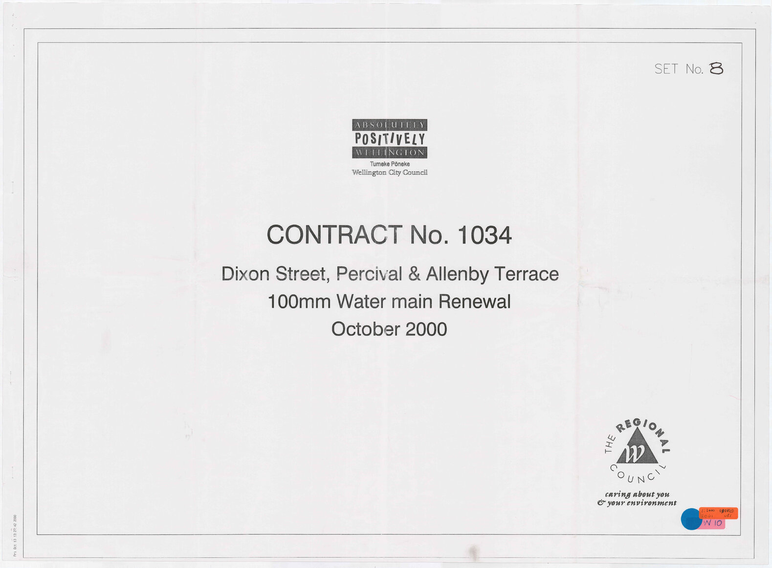 Dixon Street, Percival &amp; Allenby Terrace 100mm water main Renewal