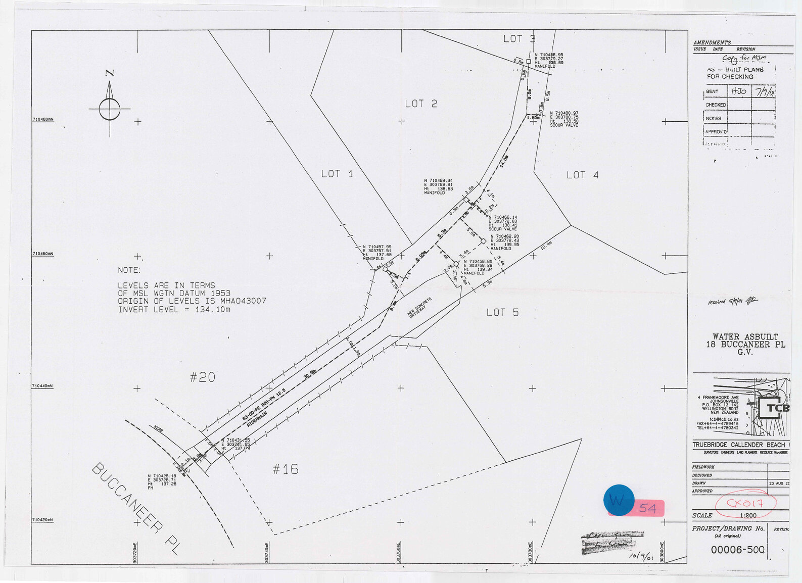 Water Asbuilt 18 Buccaneer Place Grenada Village