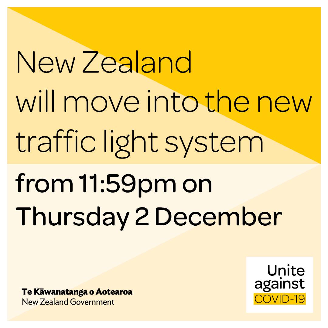 Unite against COVID-19, Facebook post, New Zealand to move to traffic light system