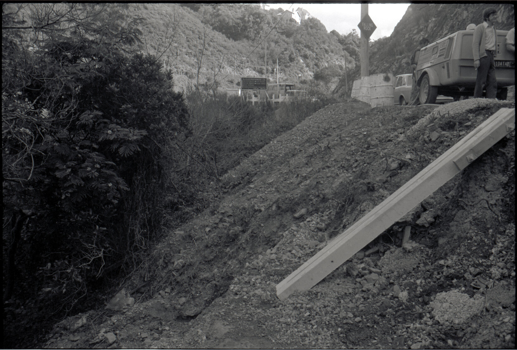 Mayor Fowler, Councillor Shand, break new ground, drainage tunnel