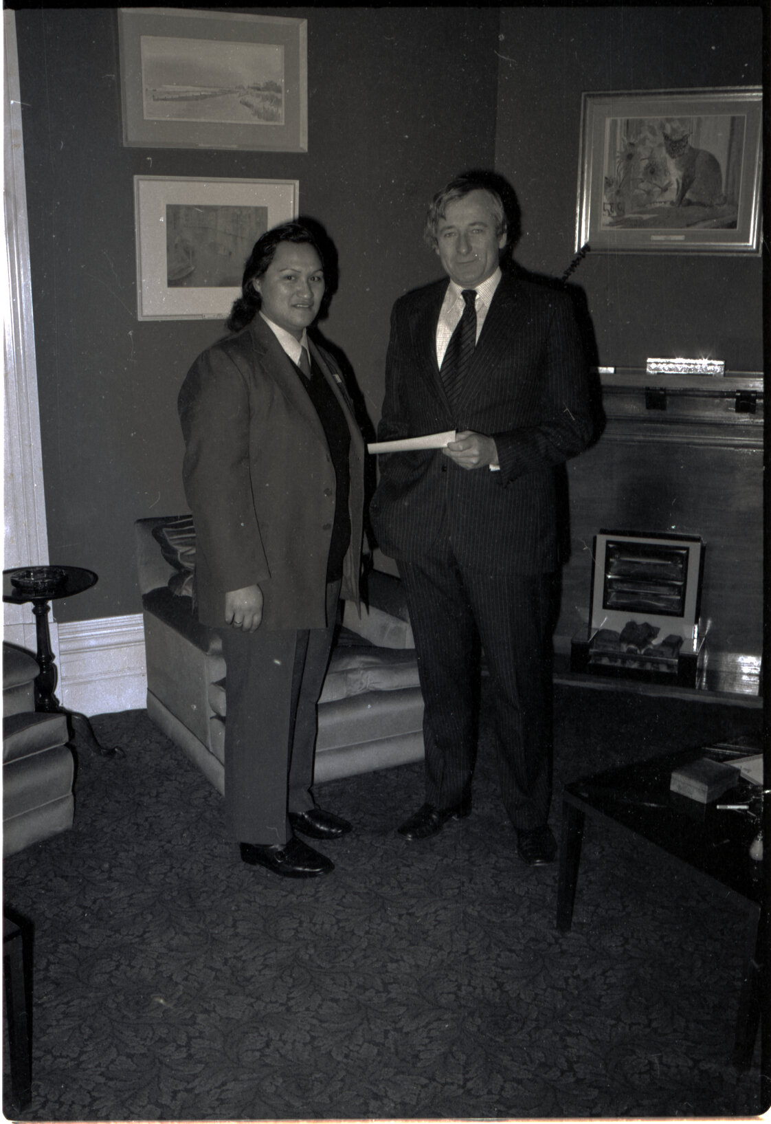 Presentations at awards to Women Bus Drivers, by Mayor Fowler