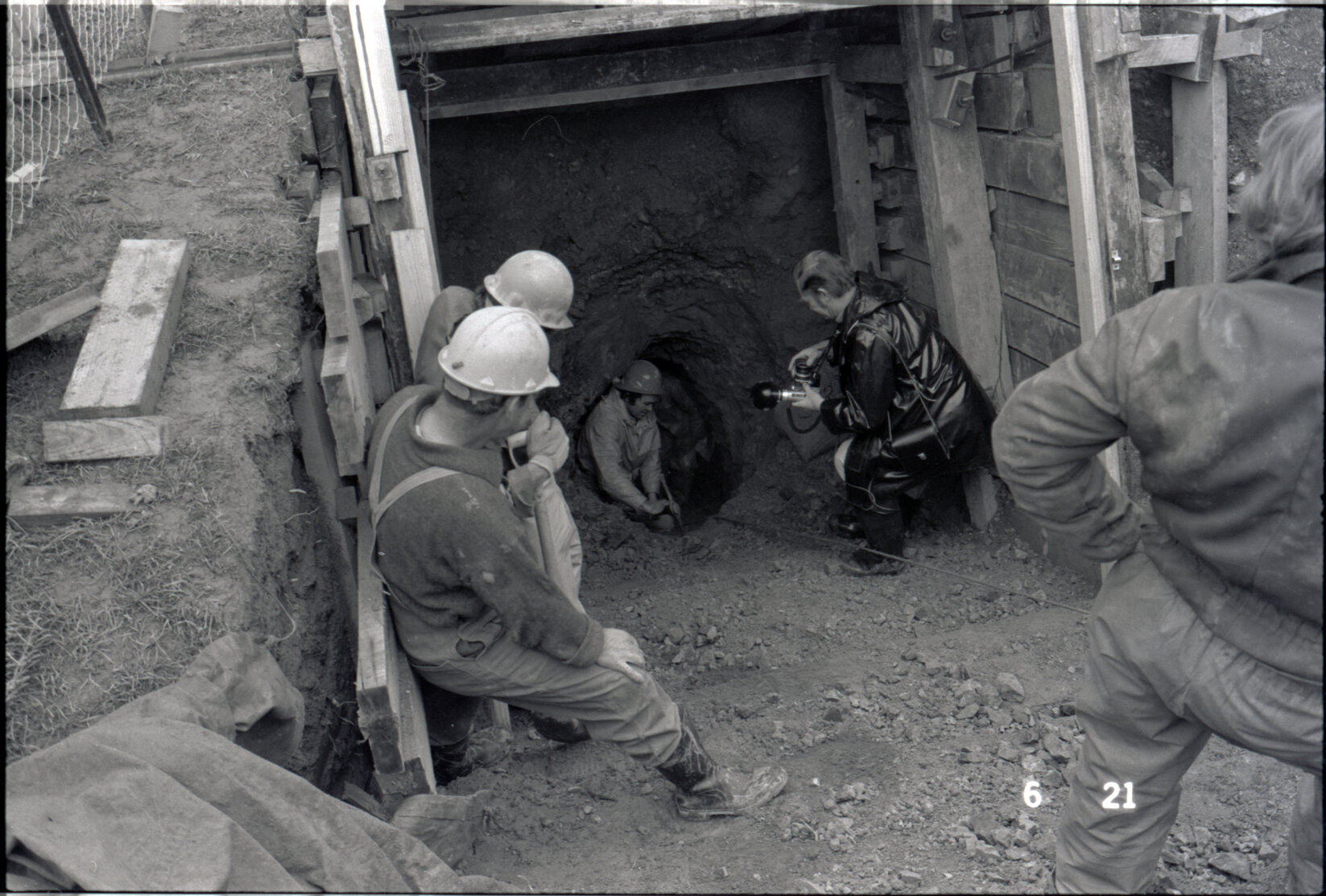 Broderick Road, tunnel, break through