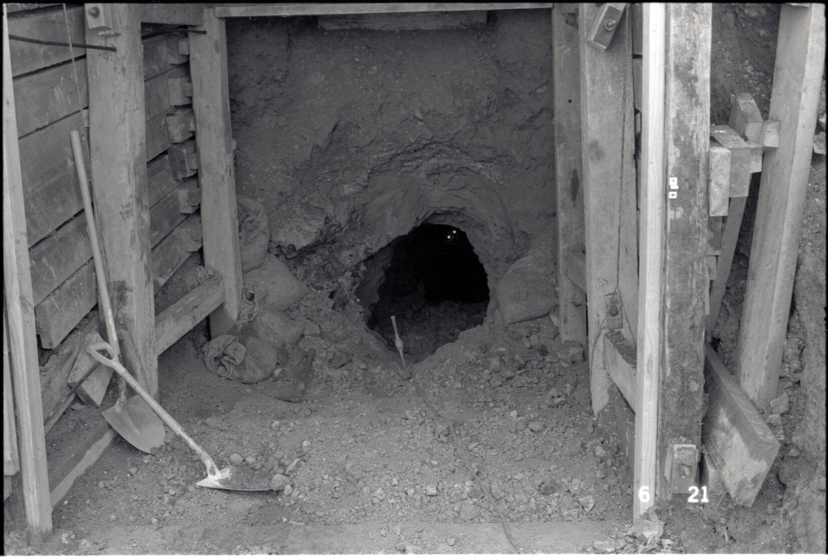 Broderick Road, tunnel, break through