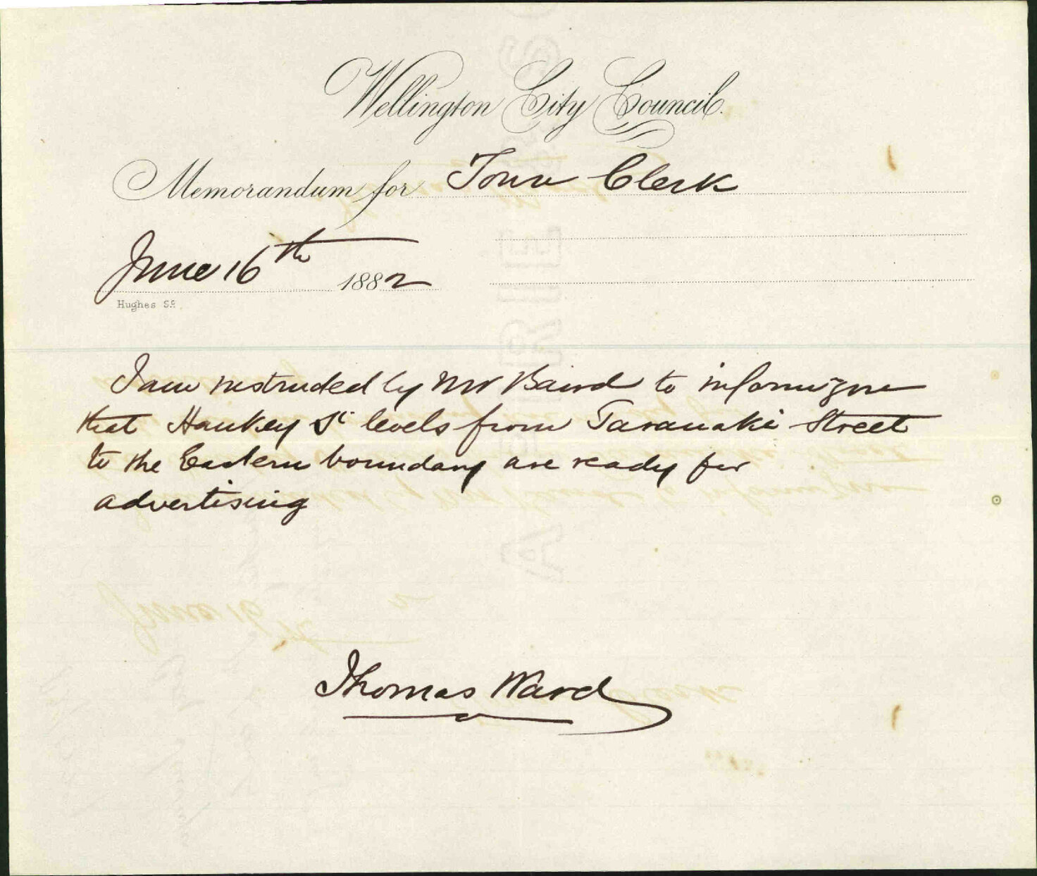 Hankey Street levels ready for advertising - City Surveyor