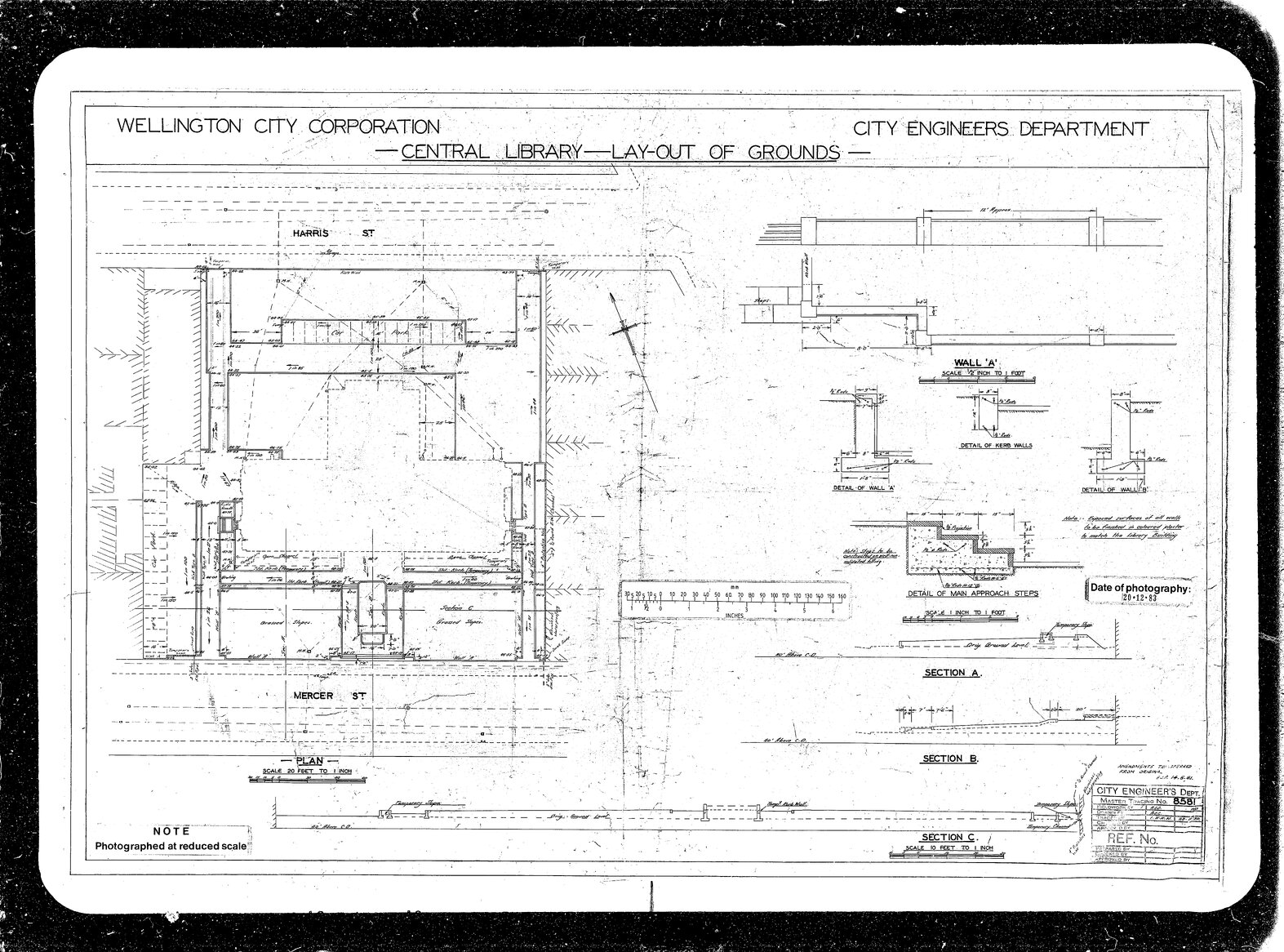 Layout of grounds, Central Library