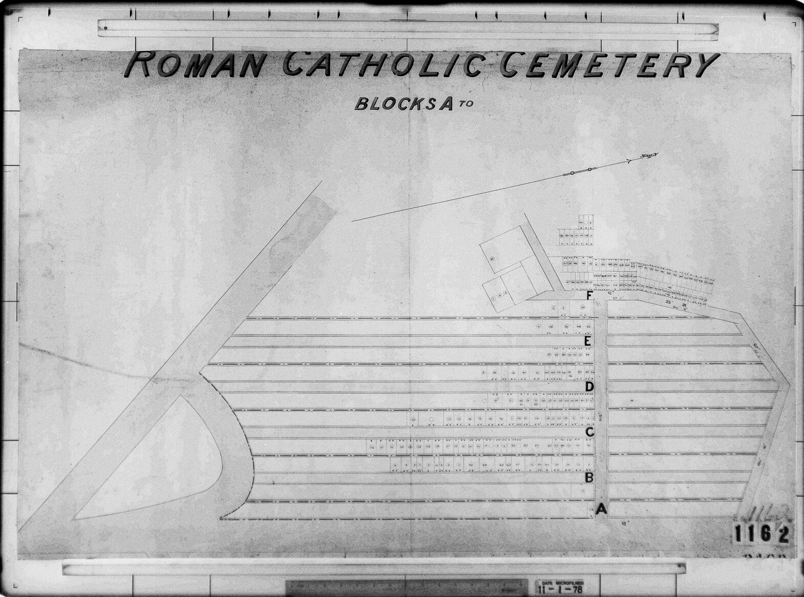 Karori Cemetery, Roman Catholic, Division Blocks A to F