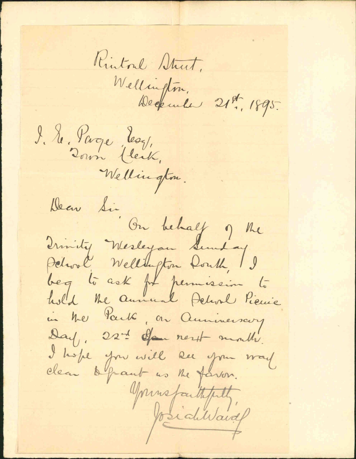 School picnic on Anniversary Day - Trinity Wesleyan Sunday School