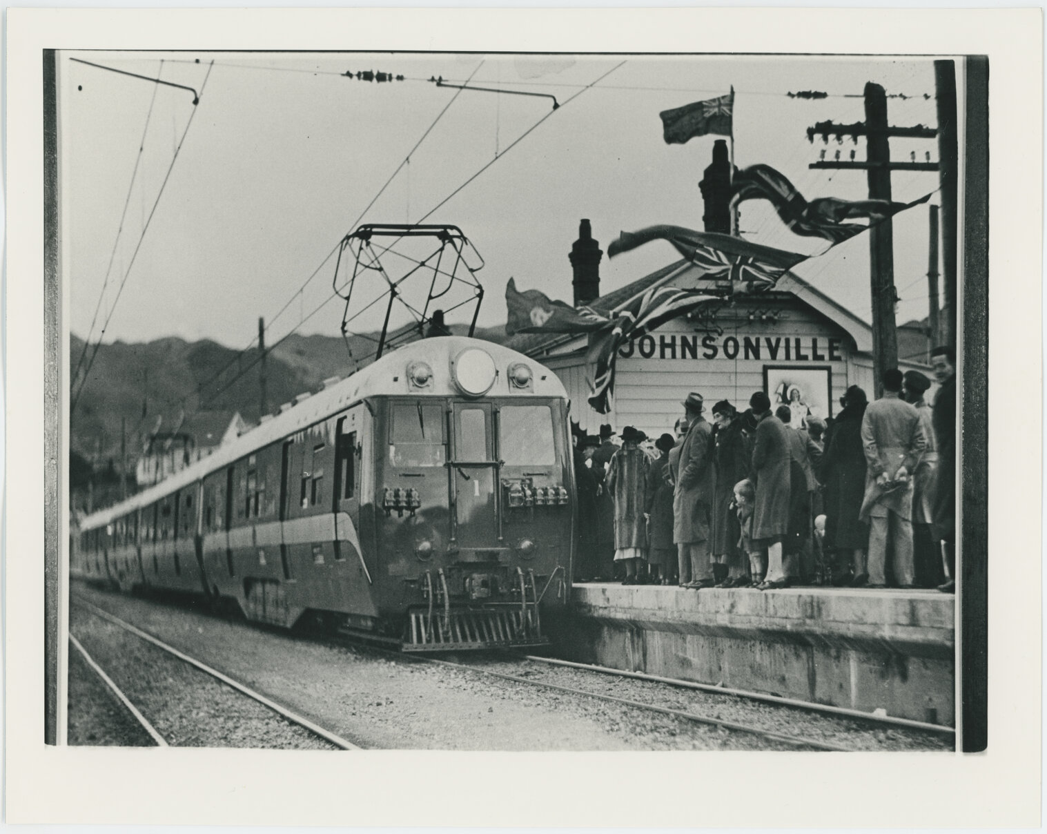 Electrification opening day, Johnsonville Railway Station