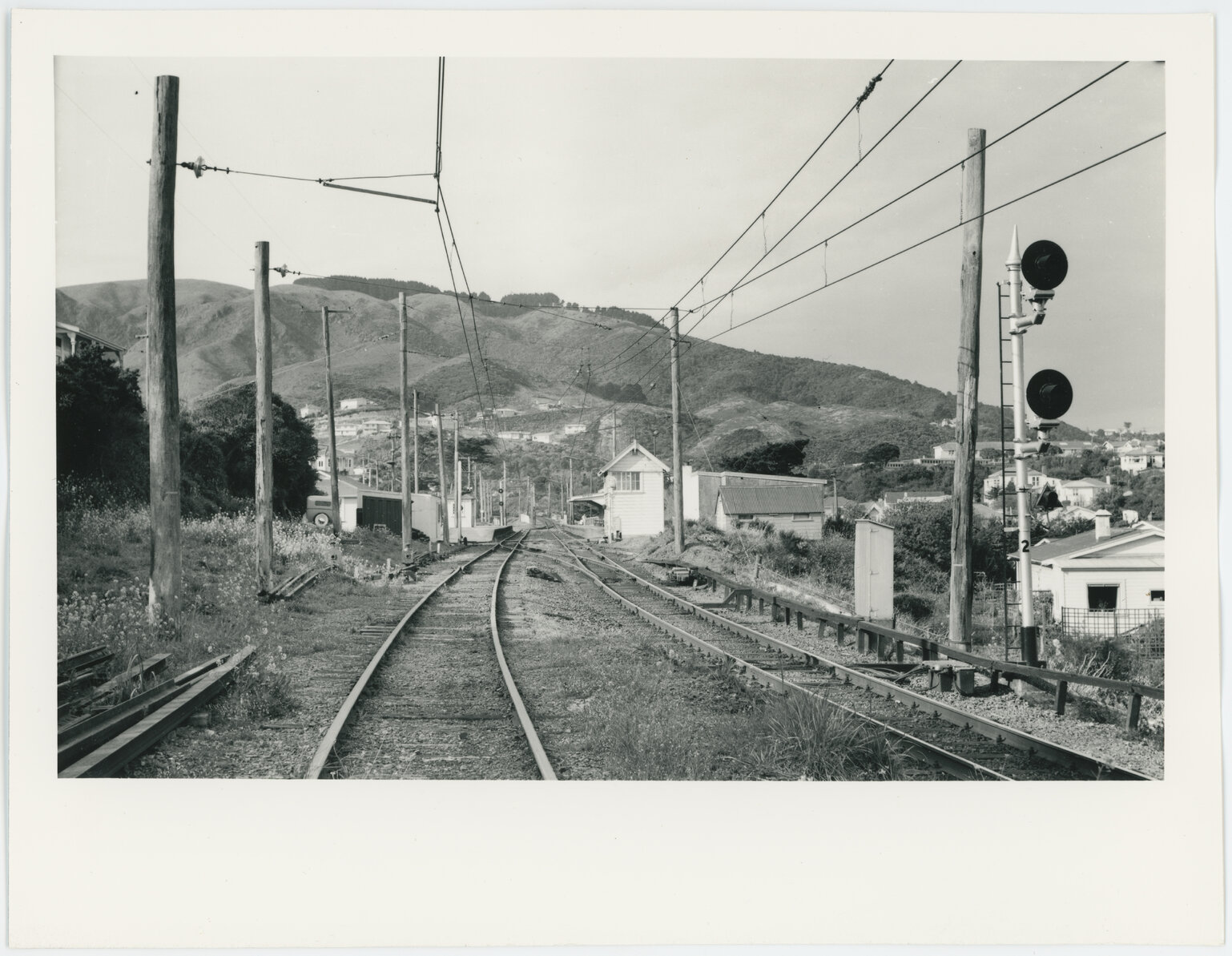 Ngaio Railway Station, view north from south backshunt