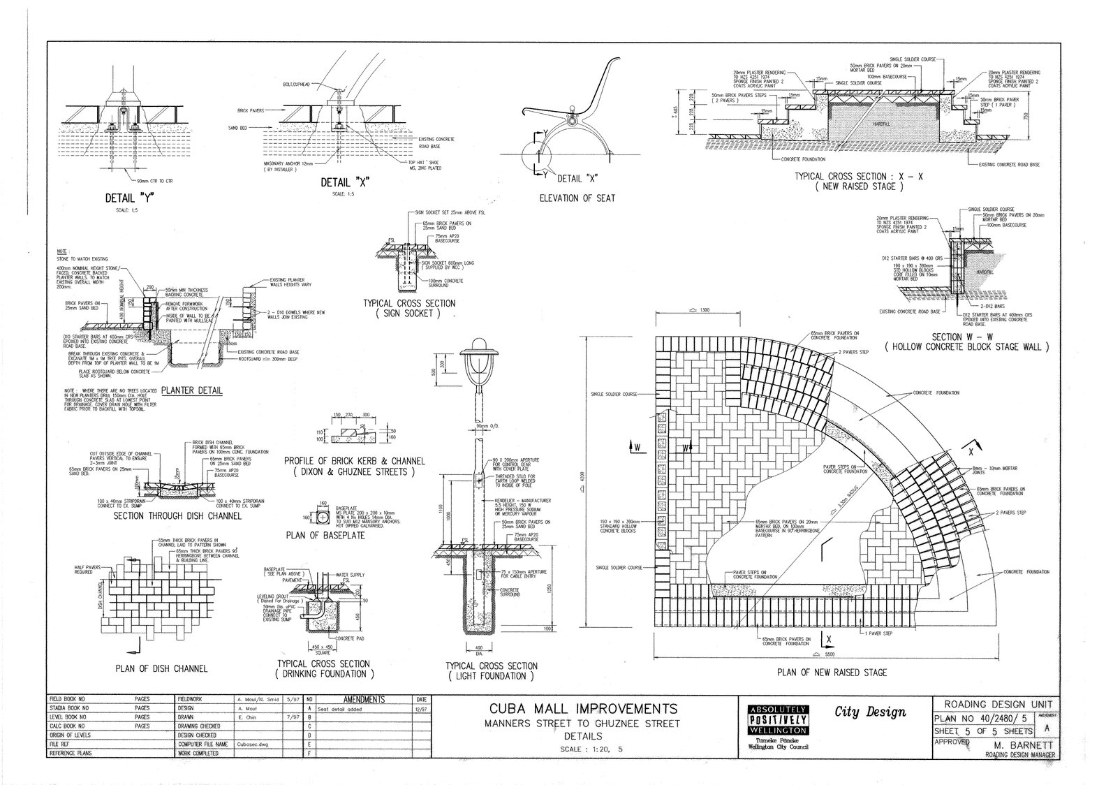 Cuba Mall, Cuba Street Upgrade, Ghuznee Street to Wakefield Street