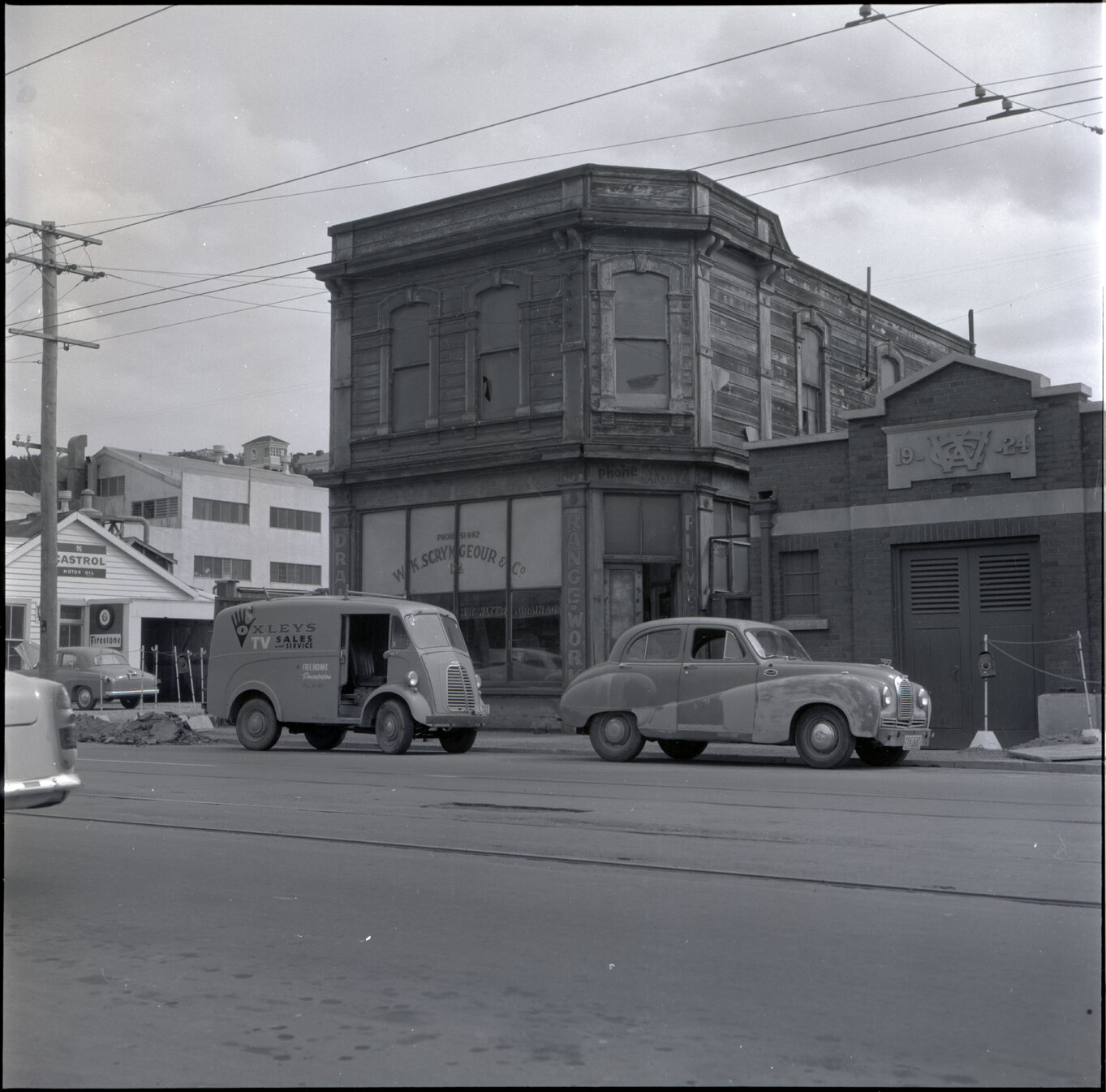 d. Sub-standard building, 76 Adelaide Road, a two story wooden building next to the Adelaide Road Sub Station