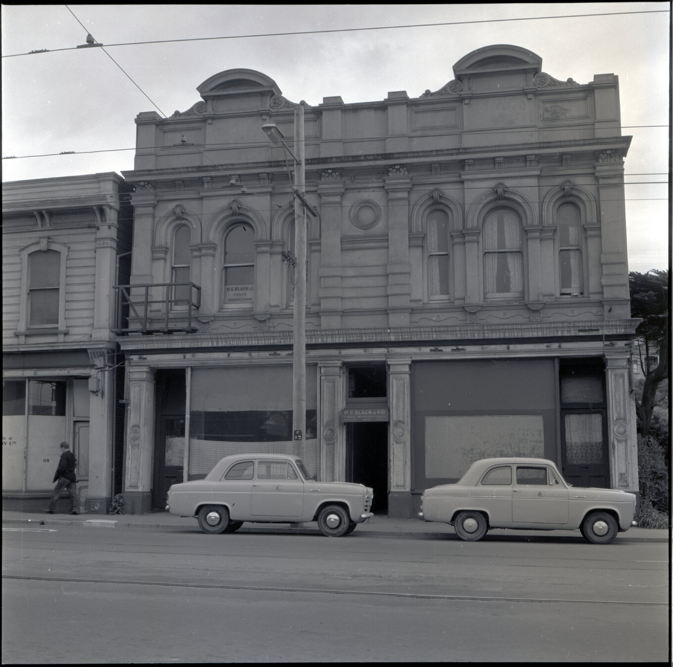 m. Sub-standard building, Drummond Street, a two story wooden building