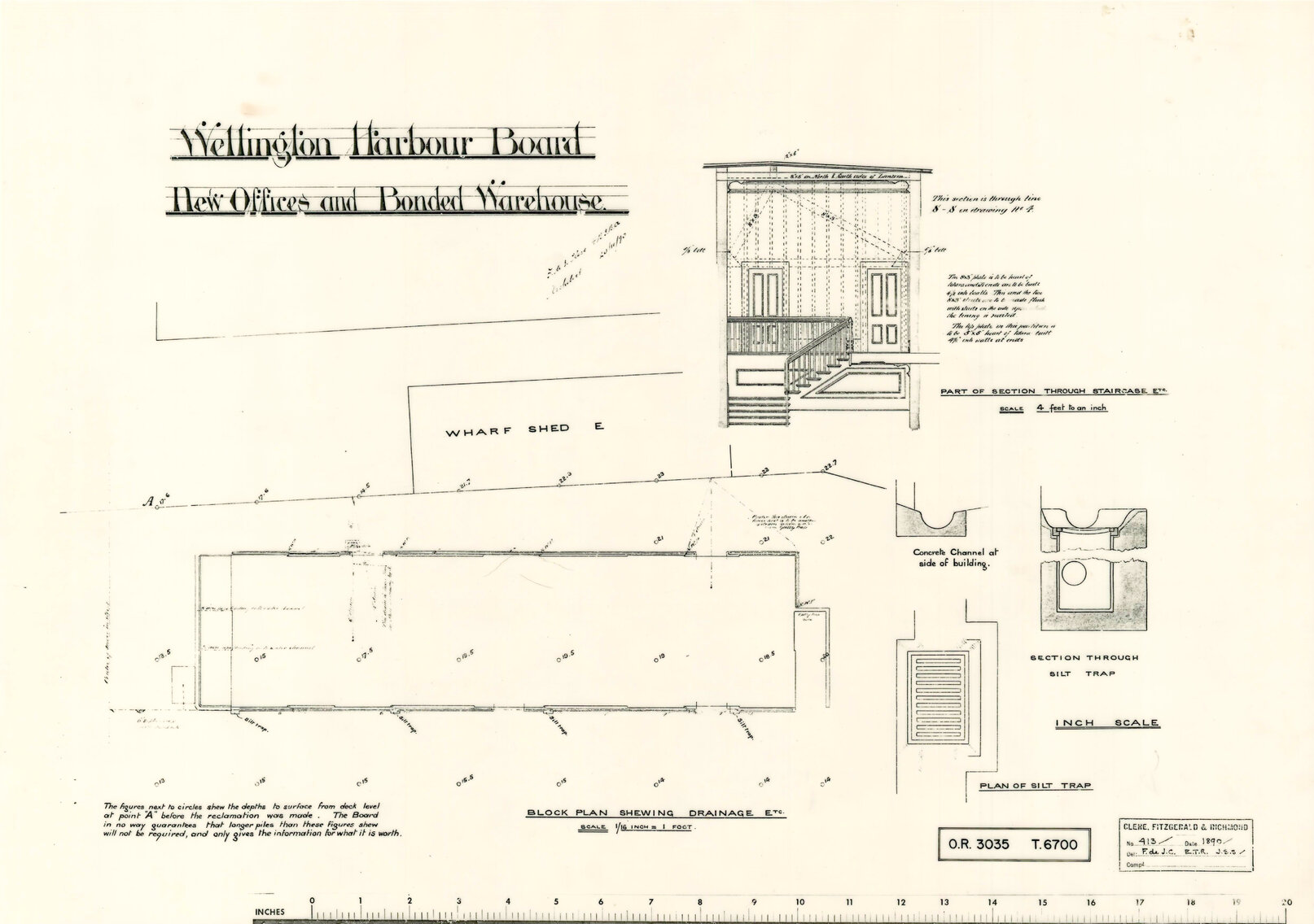 Wellington Harbour Board New Offices and Bonded Warehouse [ Bond Store ]