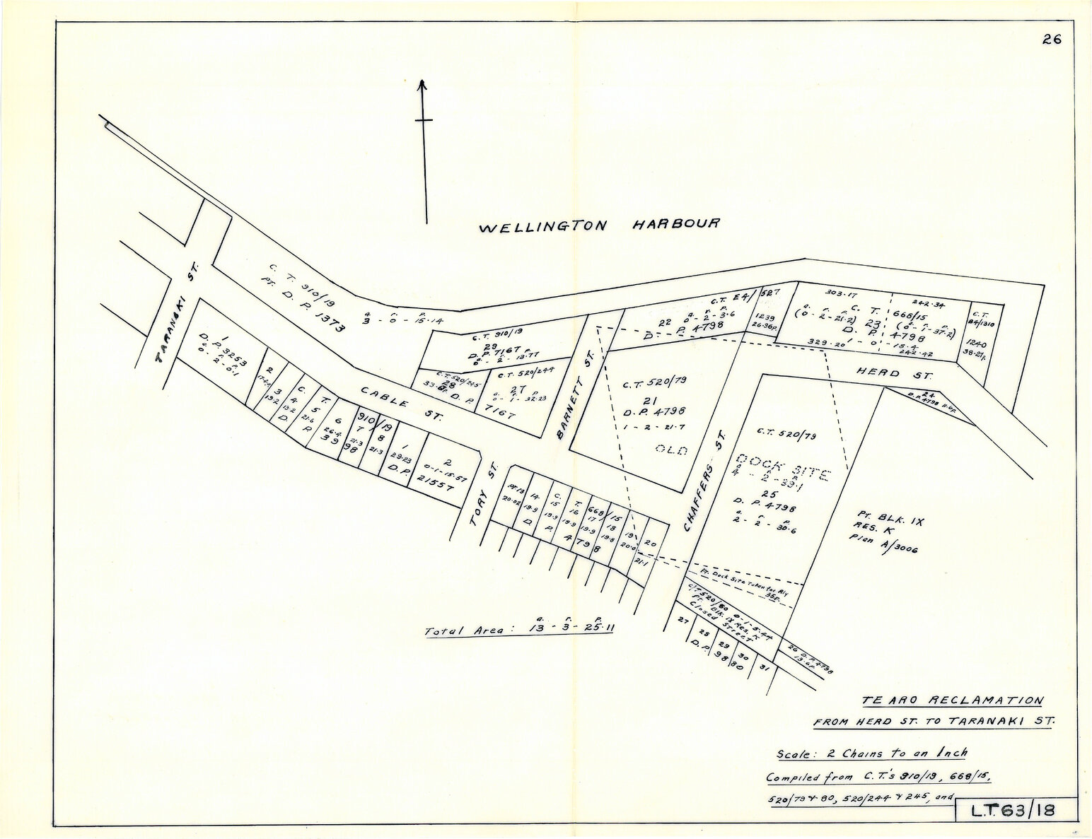 Te Aro Reclamation from Herd Street to Taranaki Street