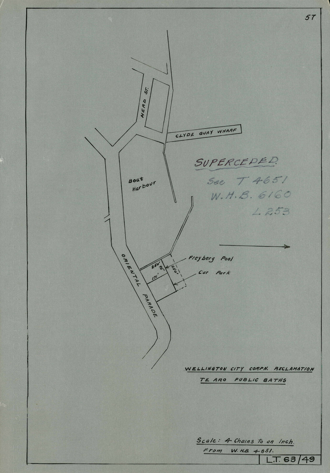 Wellington City Corpn. Reclamation. Te Aro Public Baths