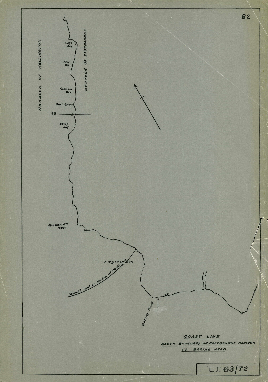 Coast Line. South Boundary of Eastbourne Borough to Baring Head