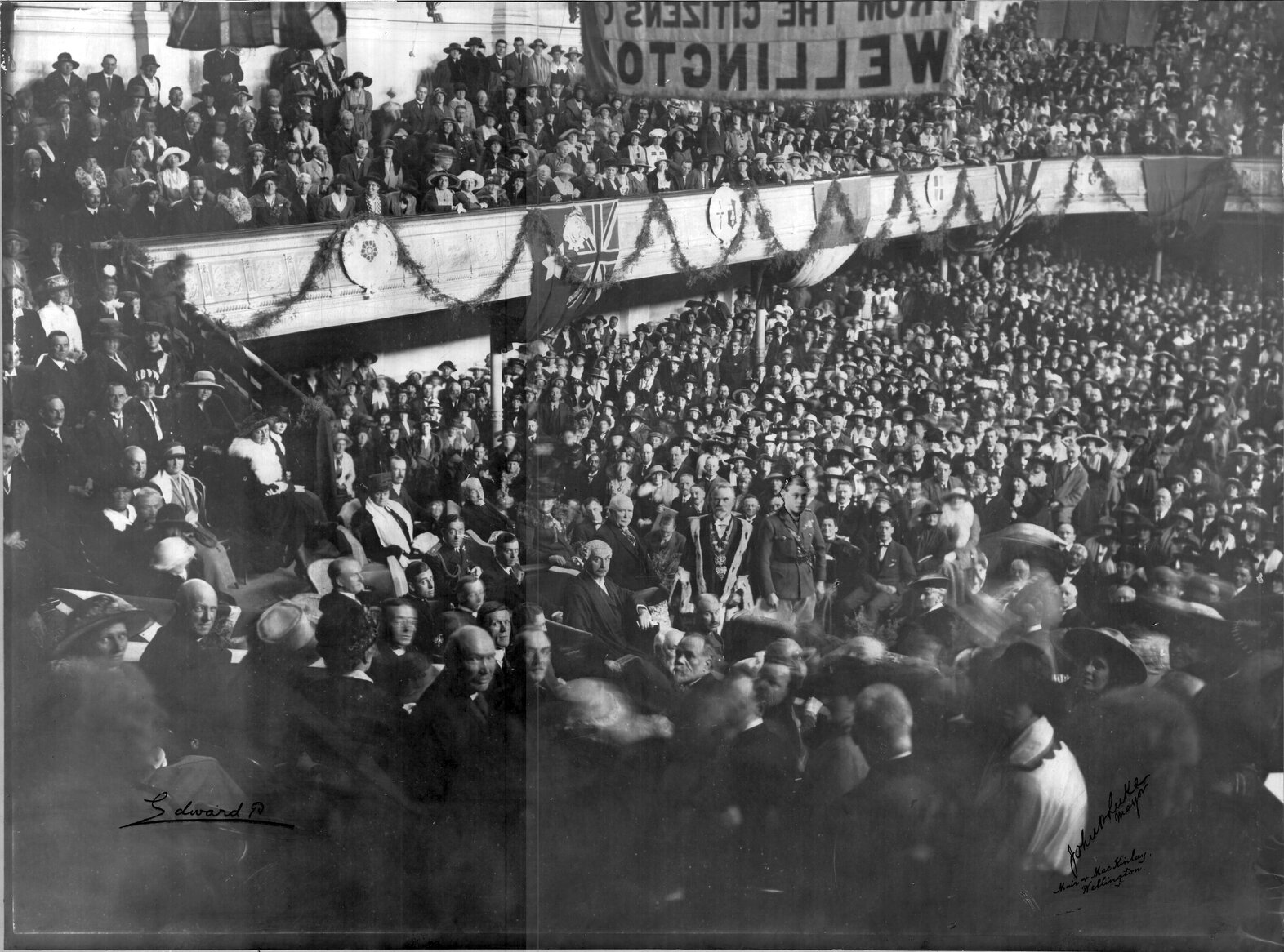 Civic reception in the Town Hall for the Prince of Wales, during royal visit